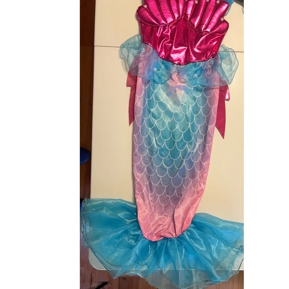 Spooktacular Creations Mermaid Costume Dress Kids Size M Halloween‎ Preowned EUC